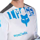 Fox Ranger Long Sleeve Jersey Digi Image White FRONT DETAILS