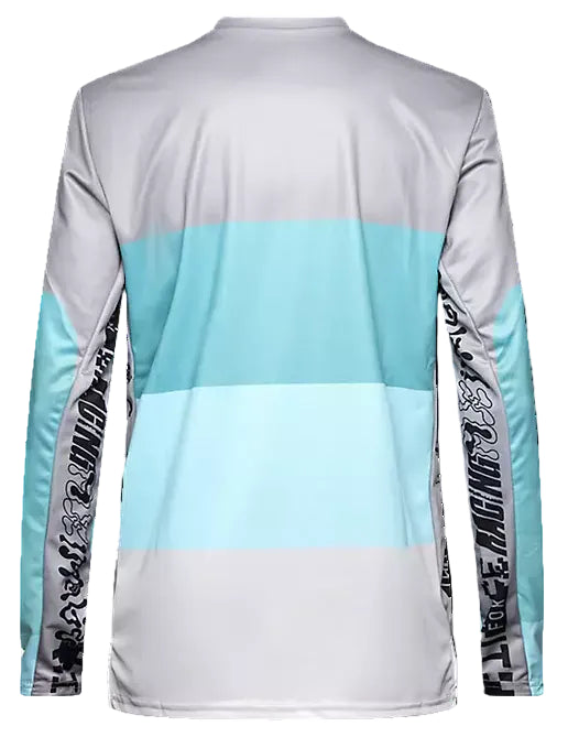 Fox Ranger LS Jersey Grid Steel Grey BACK
