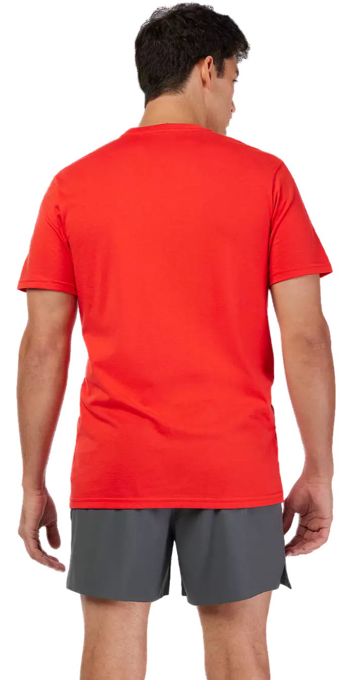 Fox Honda SS Tee Red T-Shirt. BACK FACING MODEL