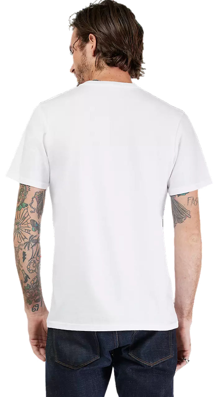 Fox Honda SS Tee Optic White BACK FACING MODEL 
