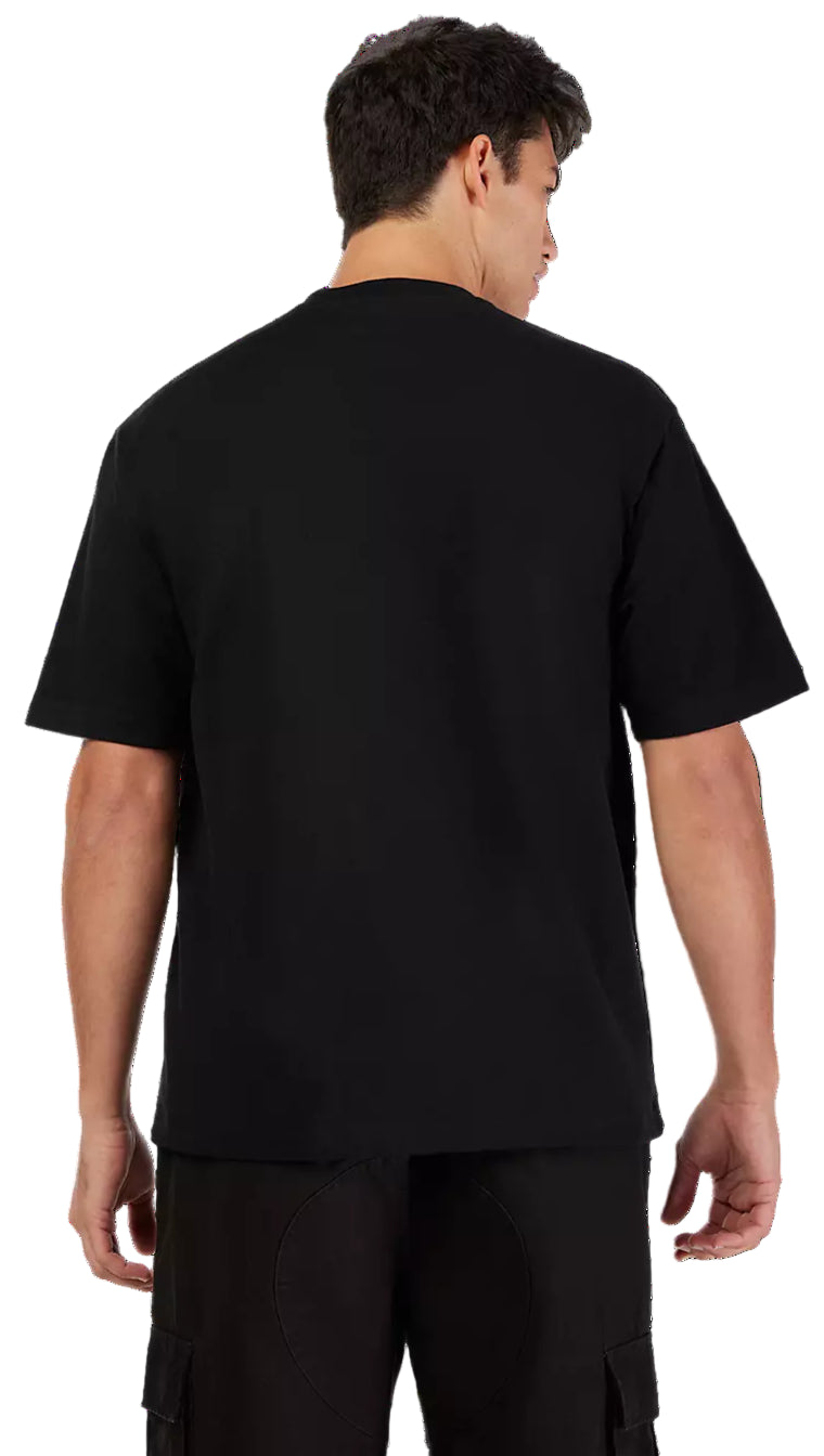 Fox Kawi Oversized SS Tee Black BACK FACING MODEL