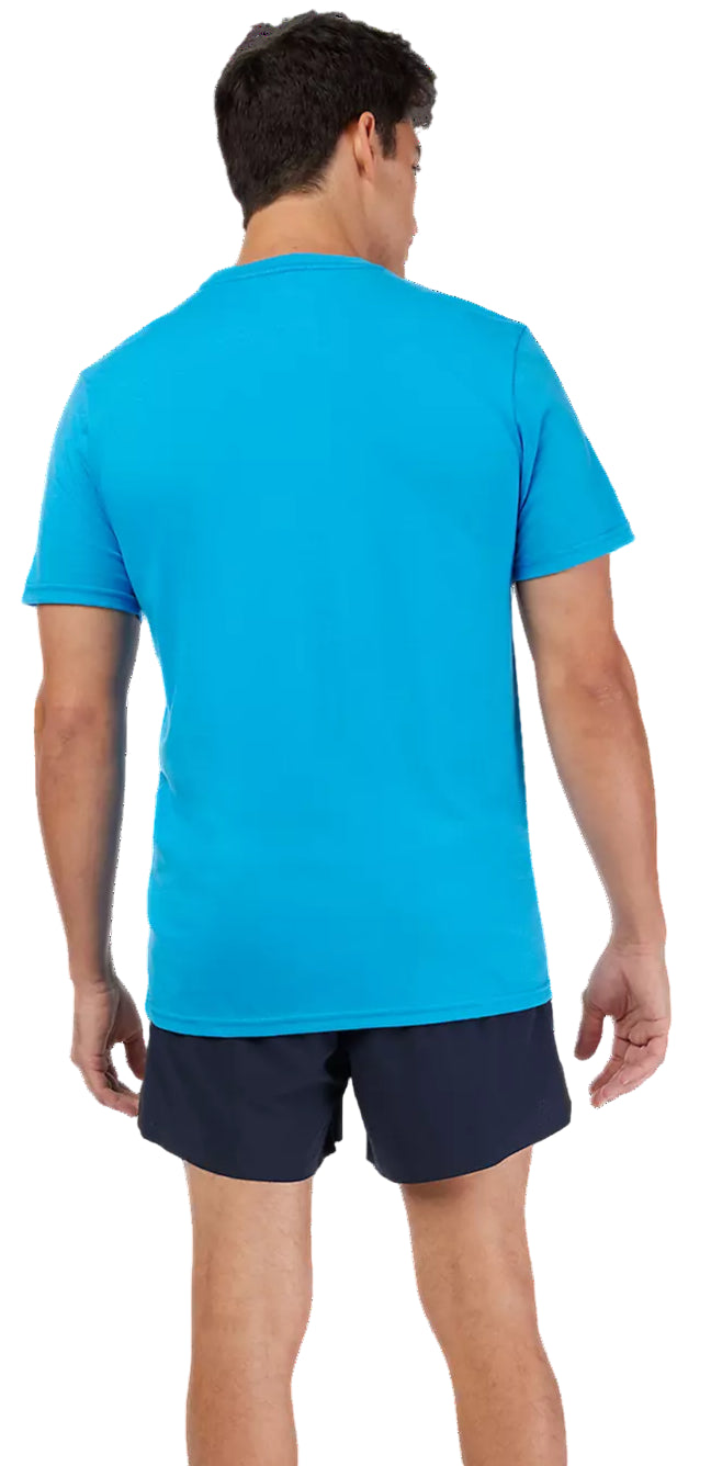 Fox Kawi SS Tee True Blue T-Shirt BACK FACING MODEL