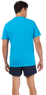 Fox Kawi SS Tee True Blue T-Shirt BACK FACING MODEL