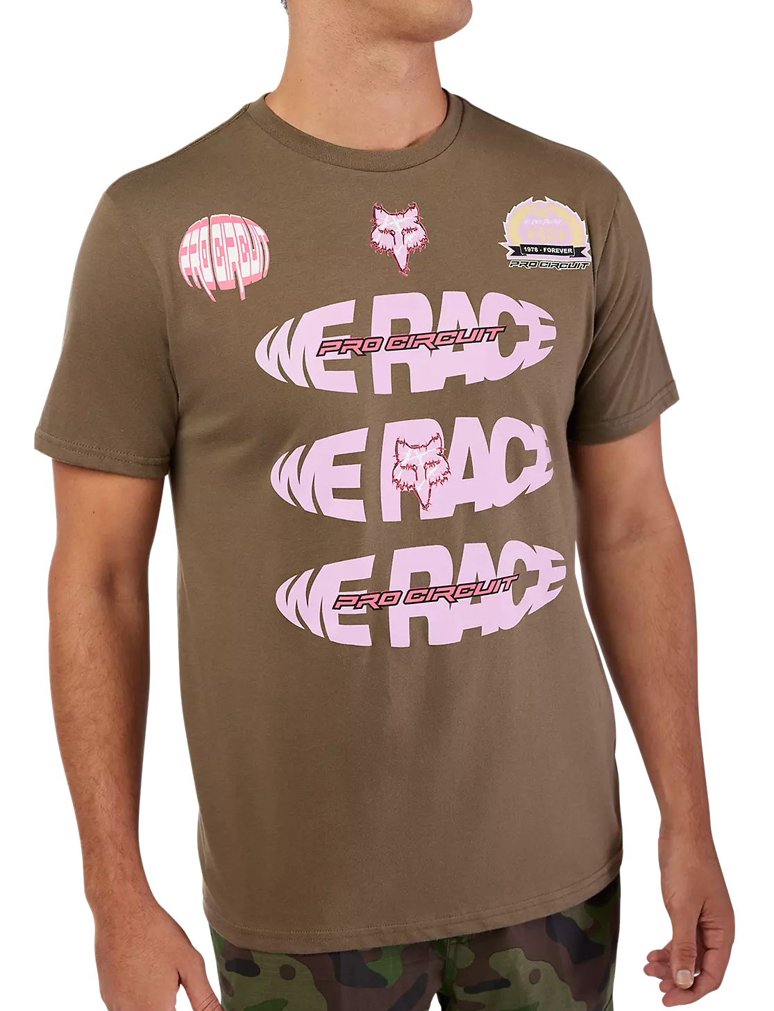 Fox Pro Circuit SS Tee Military T-Shirt FRONT FACING MODEL 