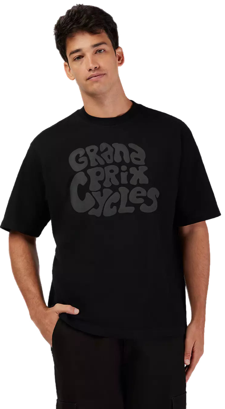Fox GPC Oversized SS Tee Black FRONT FACING MODEL