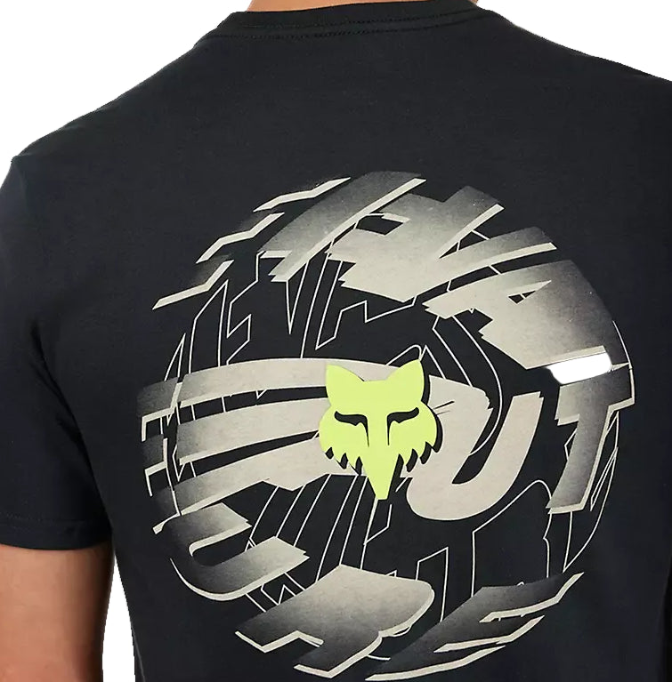 Fox SE Spiral SS Premium Tee Black BACK DETAILS