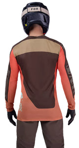 Fox Flexair LS Jersey Elevated Cocoa BACK FACING MODEL