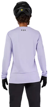 Fox Ranger LS Jersey Fox Head Lilac BACK FACING MODEL
