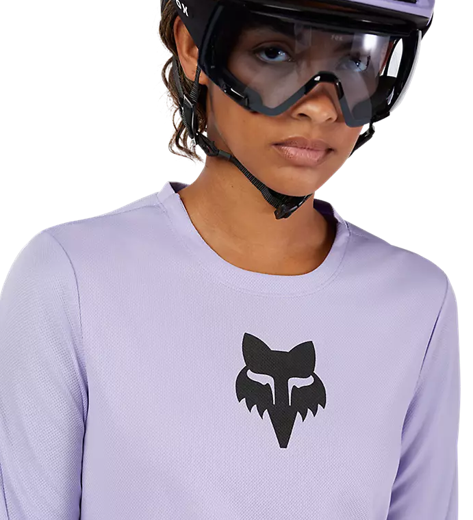 Fox Ranger LS Jersey Fox Head Lilac FRONT DETAILS