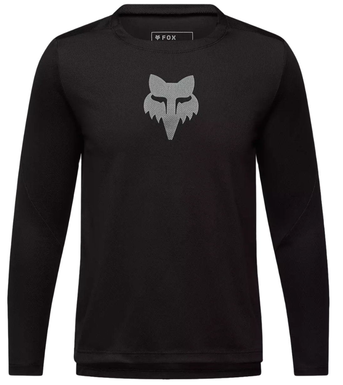 Fox Youth Ranger LS Jersey Fox Head Black FRONT