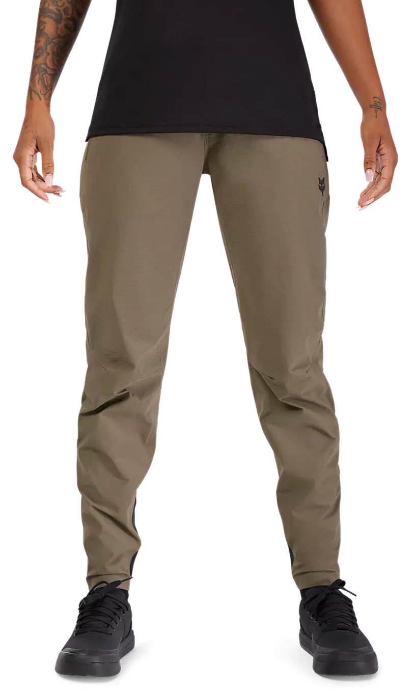 Fox Womens Ranger Pants Military Green FRONT FACING MODEL