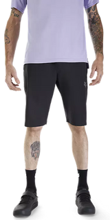 Fox Ranger Shorts W/Liner Black FRONT FACING MODEL