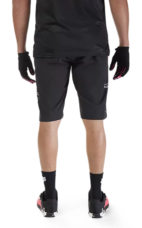 Fox Ranger Digi Image Black Shorts BACK FACING MODEL 