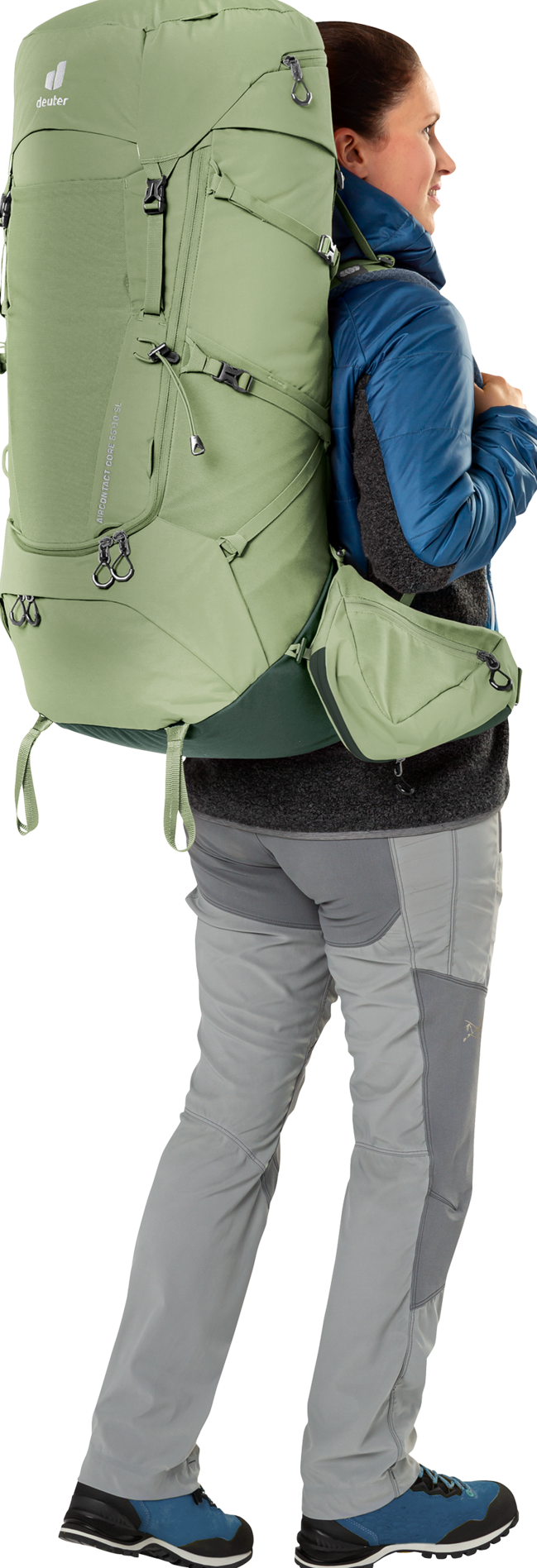 Deuter Aircontact Core 55+10SL Backpack Grove-Ivy