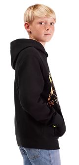 Fox Youth Elevated Fleece Pullover Black SIDE DETAILS