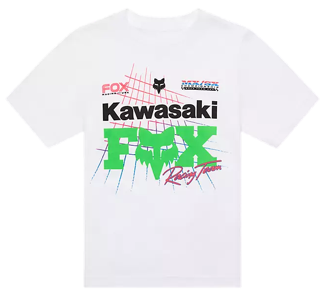Fox Youth X Kawi Short Sleeve Tee Optic White FRONT