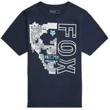 Fox Youth Image Skull Short Sleeve Tee Midnight FRONT