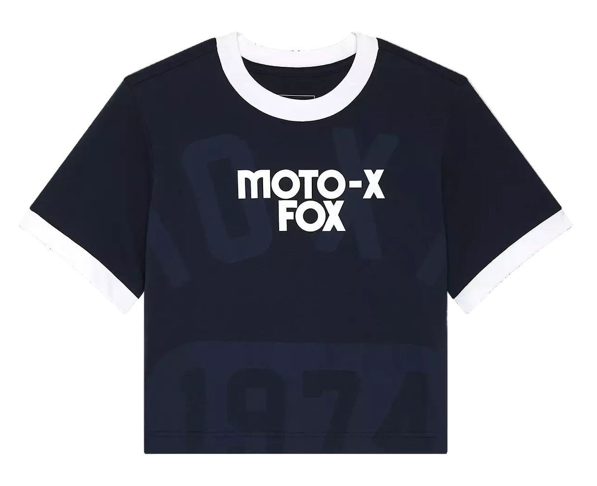Fox W Circa 74 Ringer SS Tee Midnight FRONT 