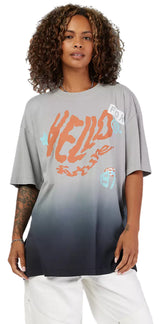 Fox Hello Future Oversized Tee Steel Grey FRONT FACING MODEL