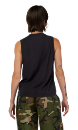 Fox Women's Moto-X Blocked Tank Top Black BACK 
