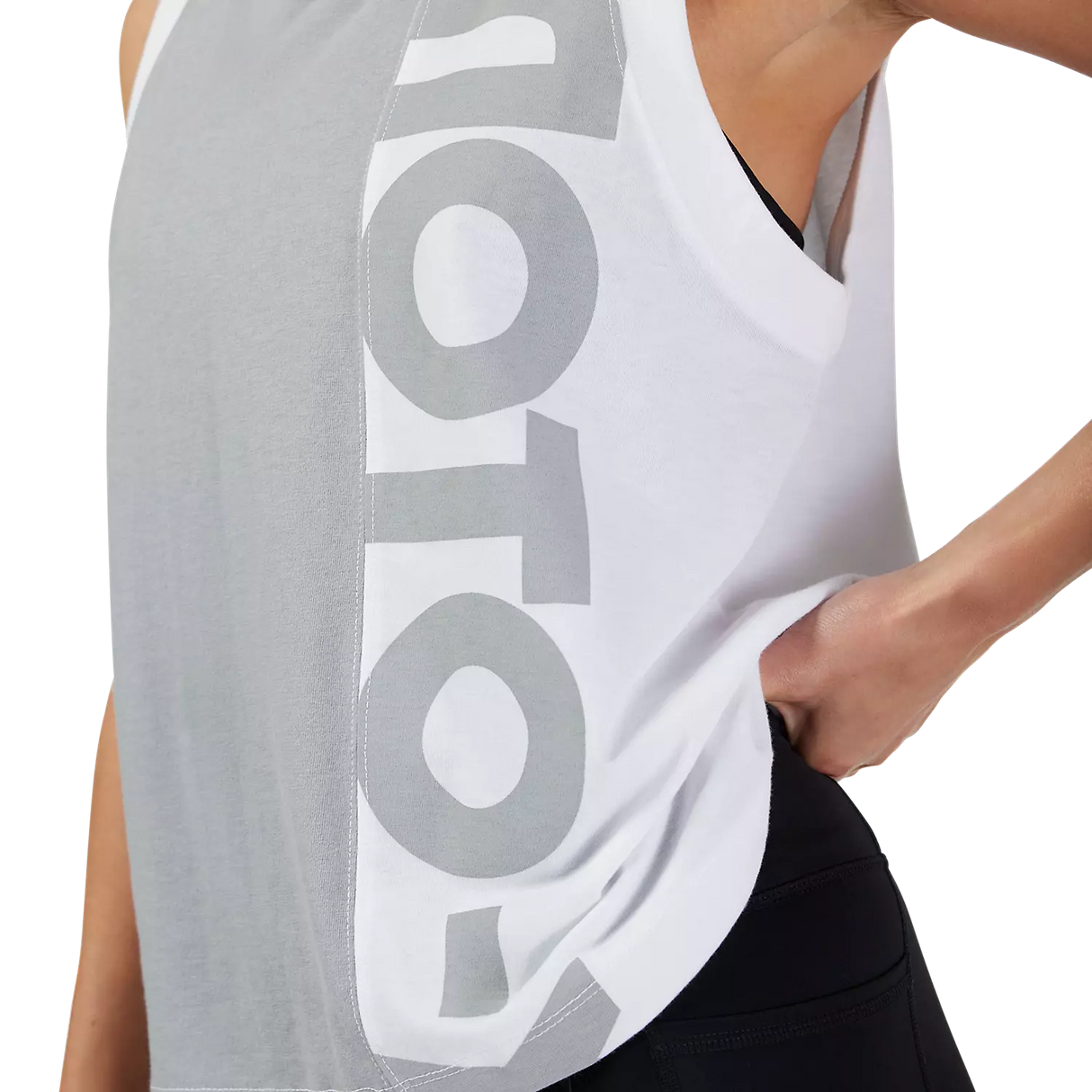 Fox Women's Moto-X Blocked Tank Top White 