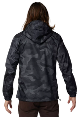 Fox Head Camo Windbreaker Black/Camo BACK FACING MODEL
