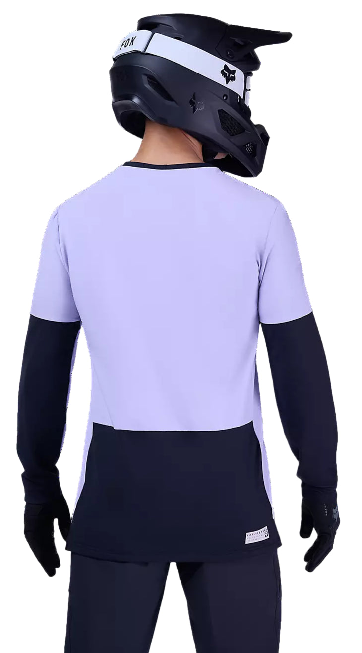 Fox Defend Thermal Jersey Lilac BACK FACING MODEL 