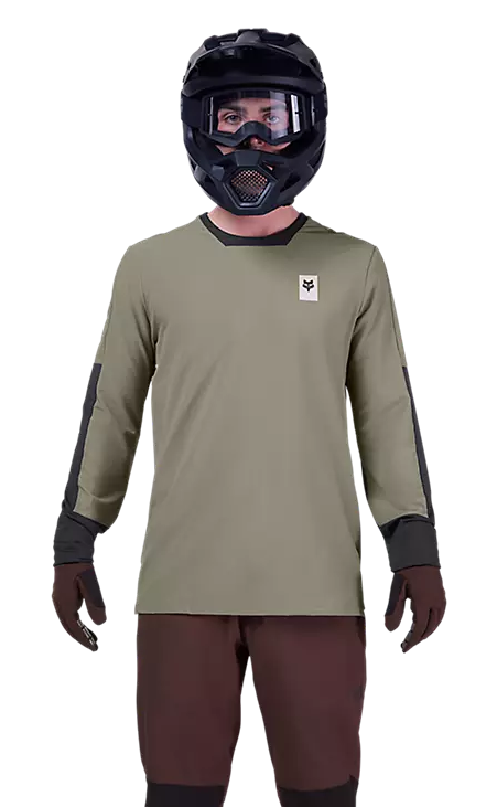 Fox Defend Thermal Jersey Adobe FRONT FACING MODEL