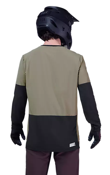 Fox Defend Thermal Jersey Adobe BACK FACING MODEL