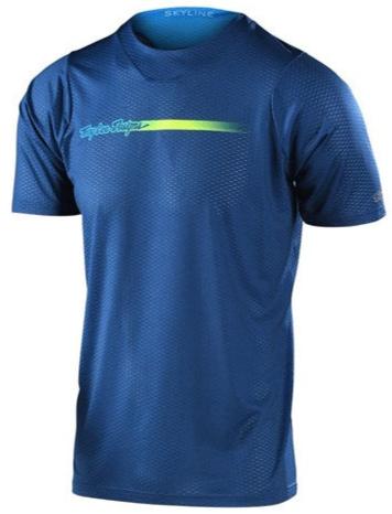 TLD SKYLINE AIR SS JERSEY CHANNEL- DARK SLATE BLUE FRONT