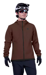 Fox Ranger Fire Hoodie Cocoa FRONT FACING MODEL 