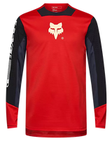 Fox Defend Long Sleeve Jersey Elevated Flo Red FRONT