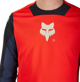Fox Defend Long Sleeve Jersey Elevated Flo Red DETAILS