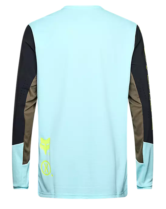Fox Defend Long Sleeve Jersey Elevated Light Blue BACK