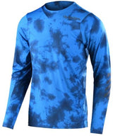 TLD SKYLINE LS JERSEY TIE DYE - SLATE BLUE FRONT