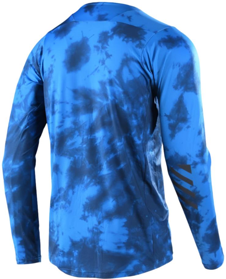 TLD SKYLINE LS JERSEY TIE DYE - SLATE BLUE BACK