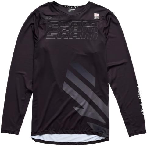 TROY LEE DESIGNS 24.1 SKYLINE LS JERSEY SRAM EAGLE ONE  - FIERY BLACK FRONT