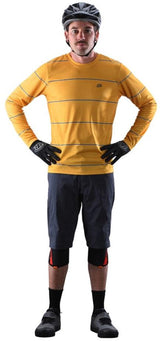 TLD FLOWLINE LS JERSEY REVERT - HONEY FRONT FACING MODEL