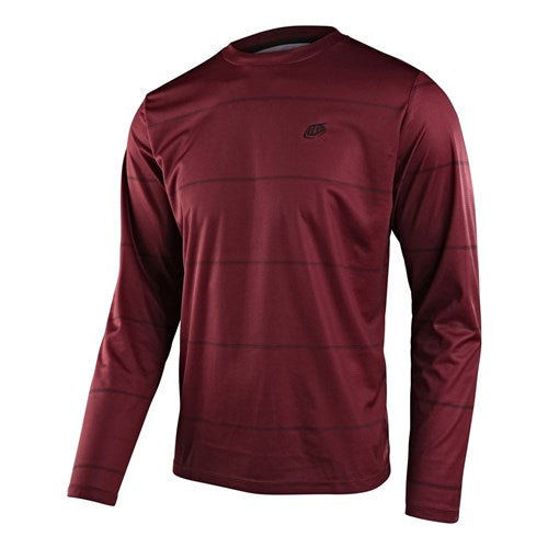 Troy Lee Designs 24.1 Flowline LS Jersey Revert Wine