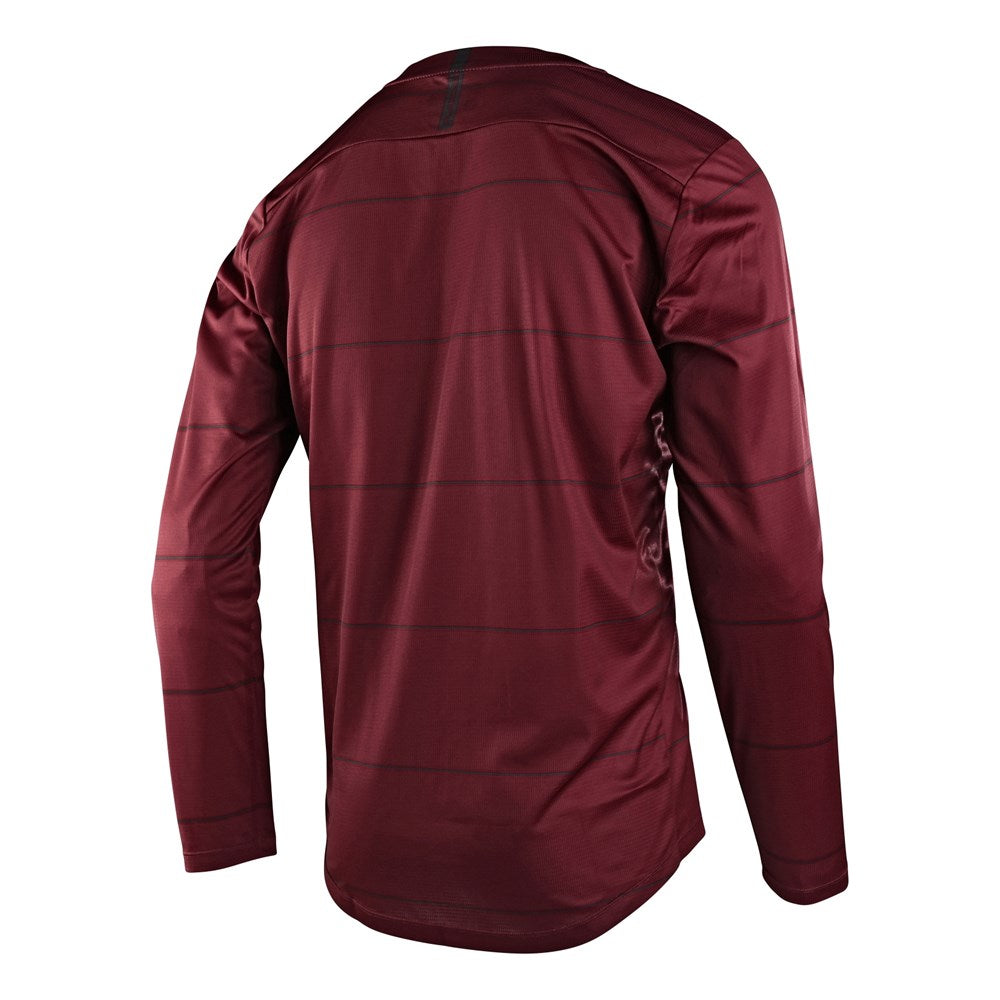 Troy Lee Designs 24.1 Flowline LS Jersey Revert Wine