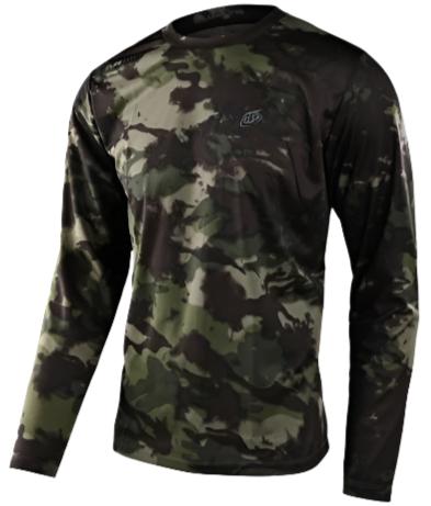 TLD FLOWLINE LS JERSEY COVERT - ARMY GREEN FRONT