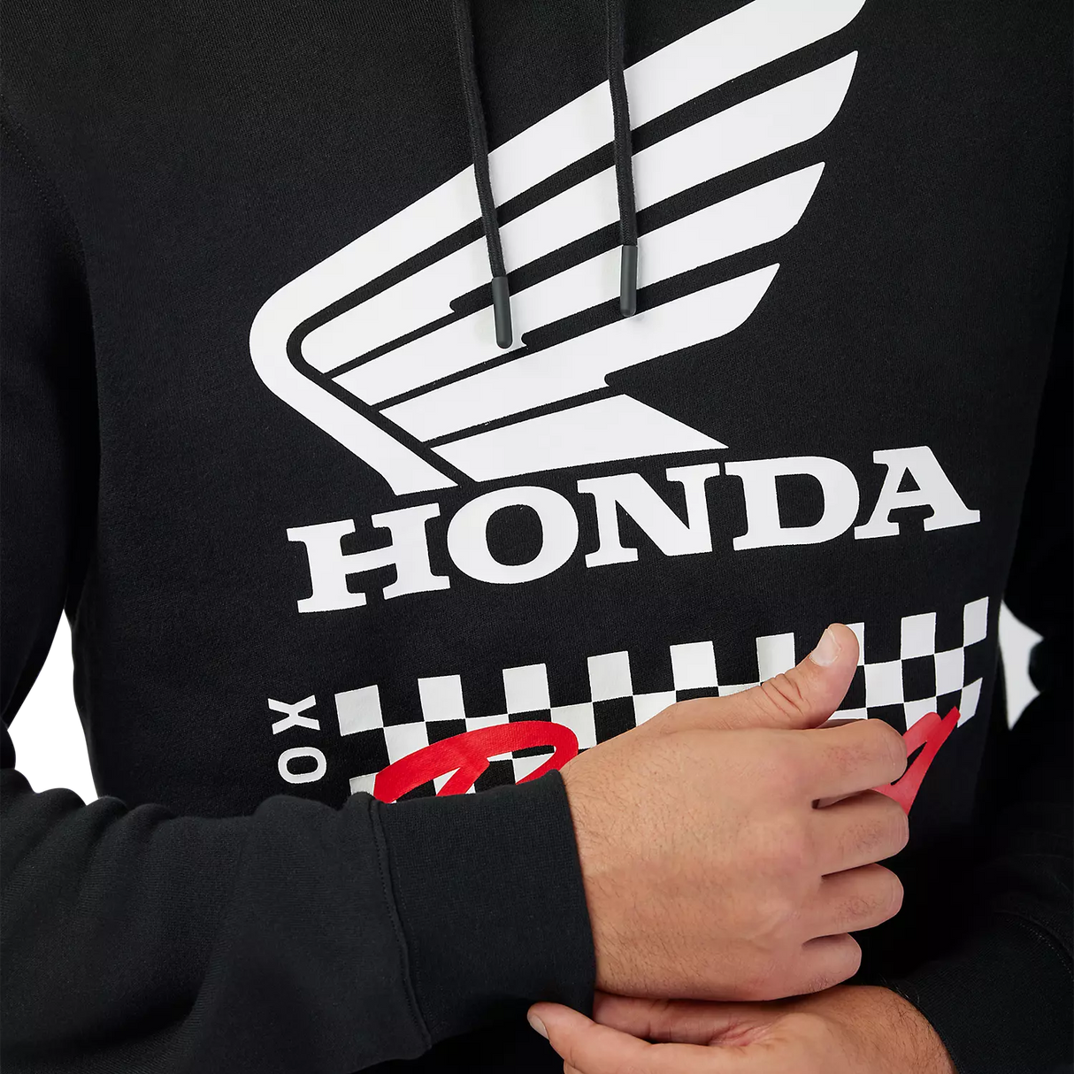 Fox Honda Fleece Pullover Black FRONT