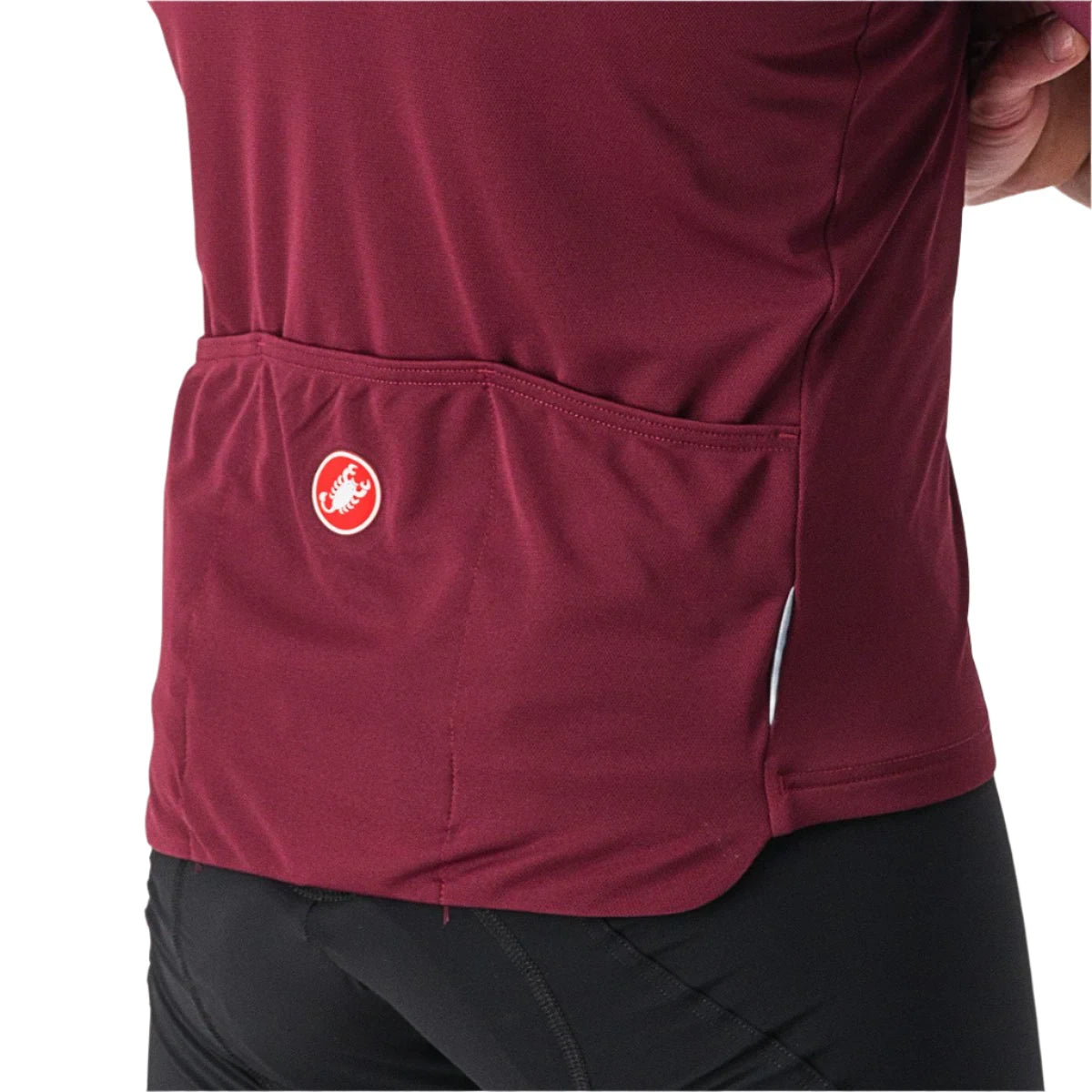 CASTELLI PROLOGO JERSEY BORDEAUX/IVORY-PASSION FRUIT BACK