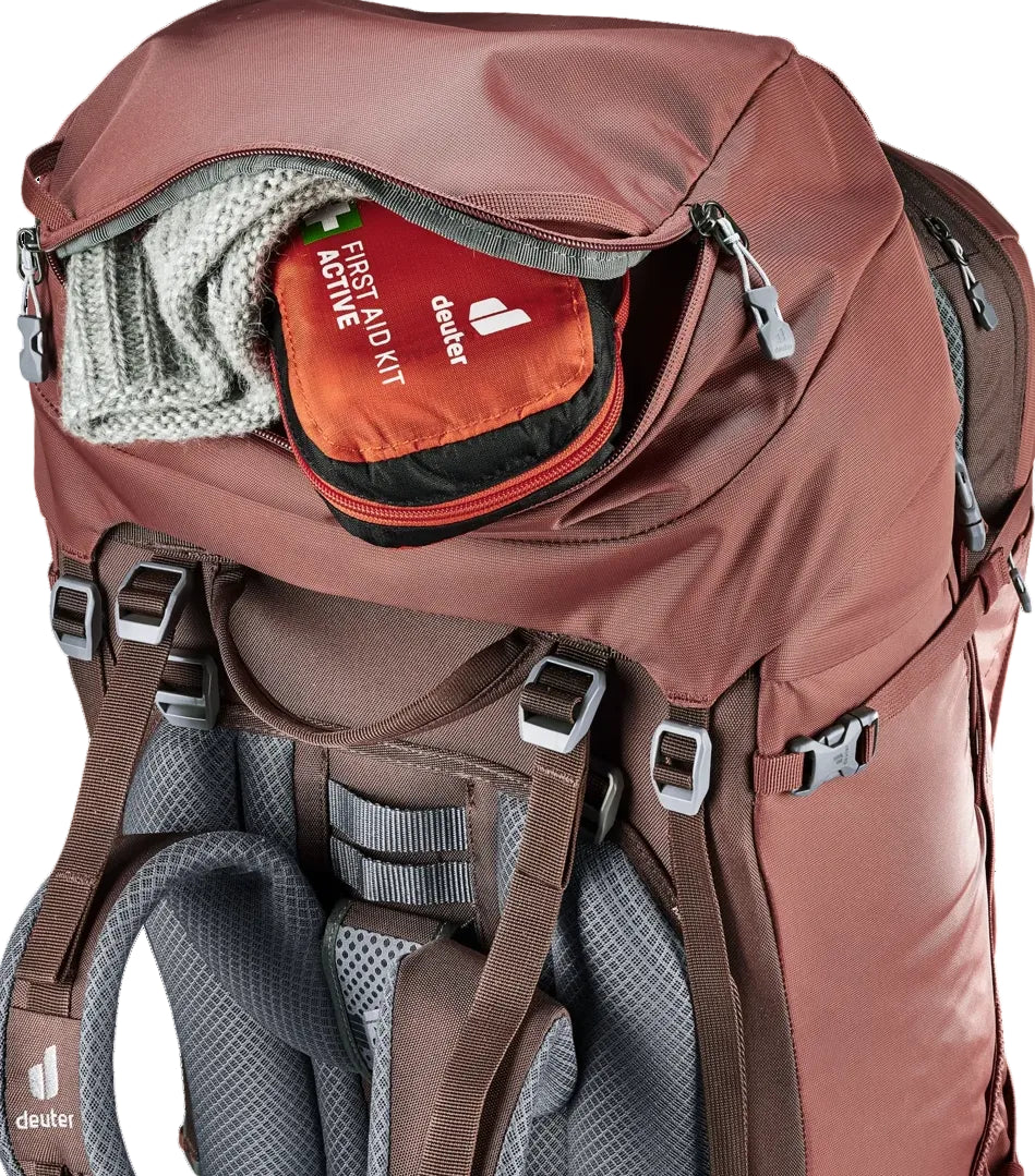 Deuter Voyager 60+10 SL Backpack Caspia-Raisin