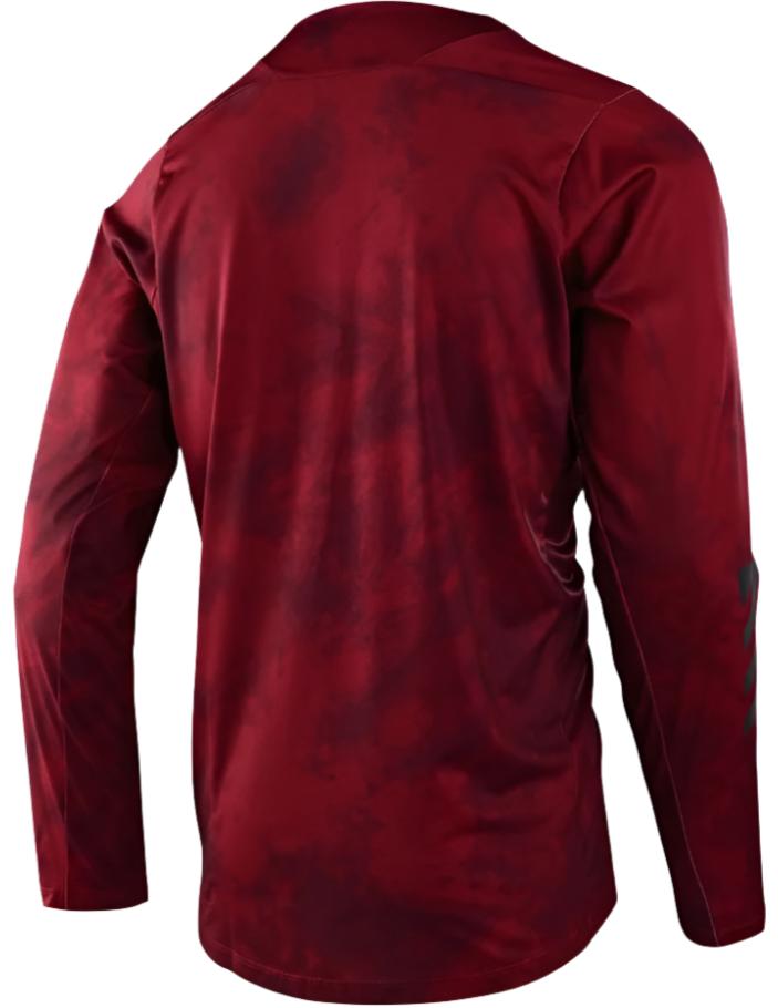 TLD SKYLINE CHILL LS JERSEY TIE DYE - WINE BACK
