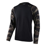 TROY LEE DESIGNS SKYLINE CHILL LS JERSEY HIDE OUT- BLACK MED