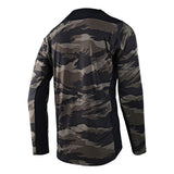 TROY LEE DESIGNS SKYLINE CHILL LS JERSEY HIDE OUT- BLACK MED