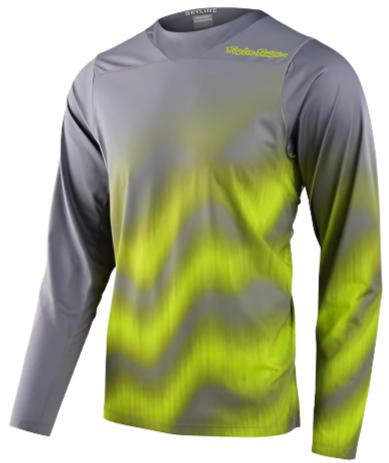 TLD SKYLINE CHILL LS JERSEY WAVES - LIGHT GREY FRONT