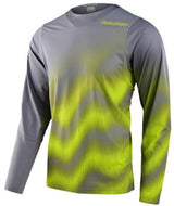 TLD SKYLINE CHILL LS JERSEY WAVES - LIGHT GREY FRONT