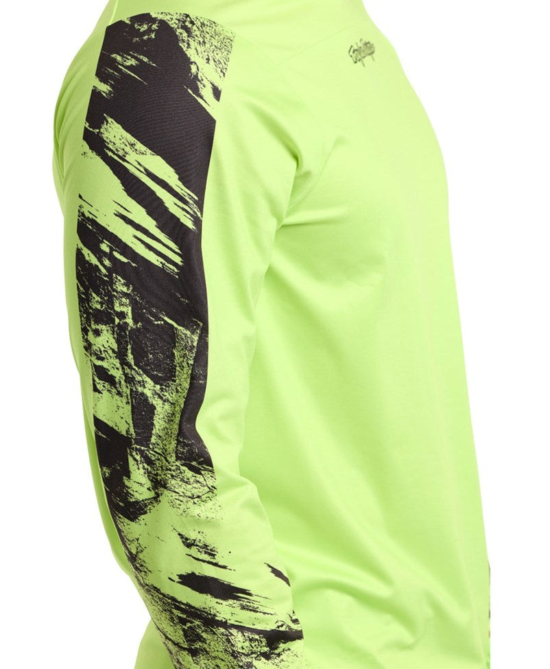 Troy Lee Designs Skyline Chill Jersey 25.2 Rockslide Glo Yellow SIDE DETAILS
